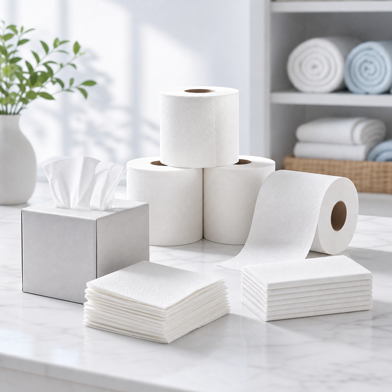 Paper and tissue products