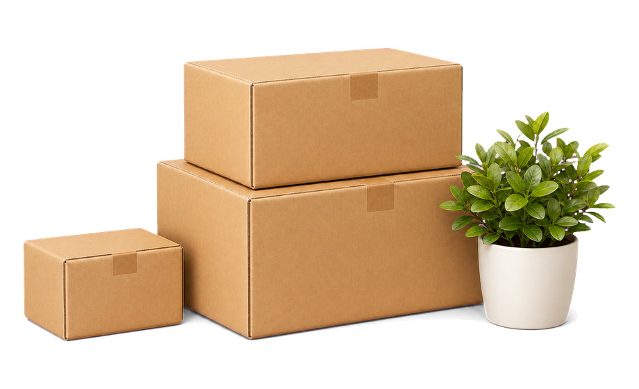 Delivery boxes and plant