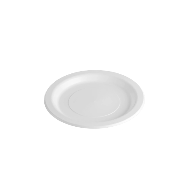 Plastic Round Plate White 230mm