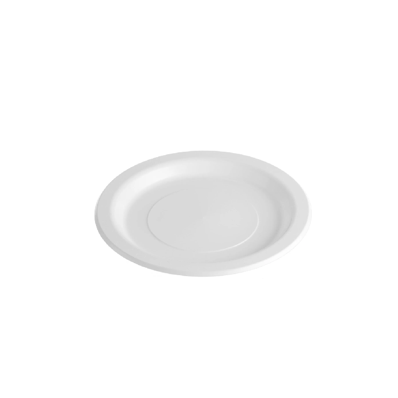 Plastic Round Plate White 230mm