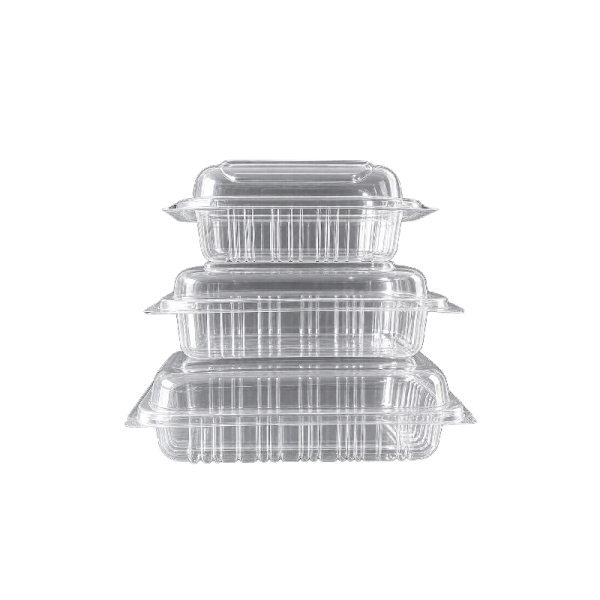 Rectangular Hinged Lid Containers